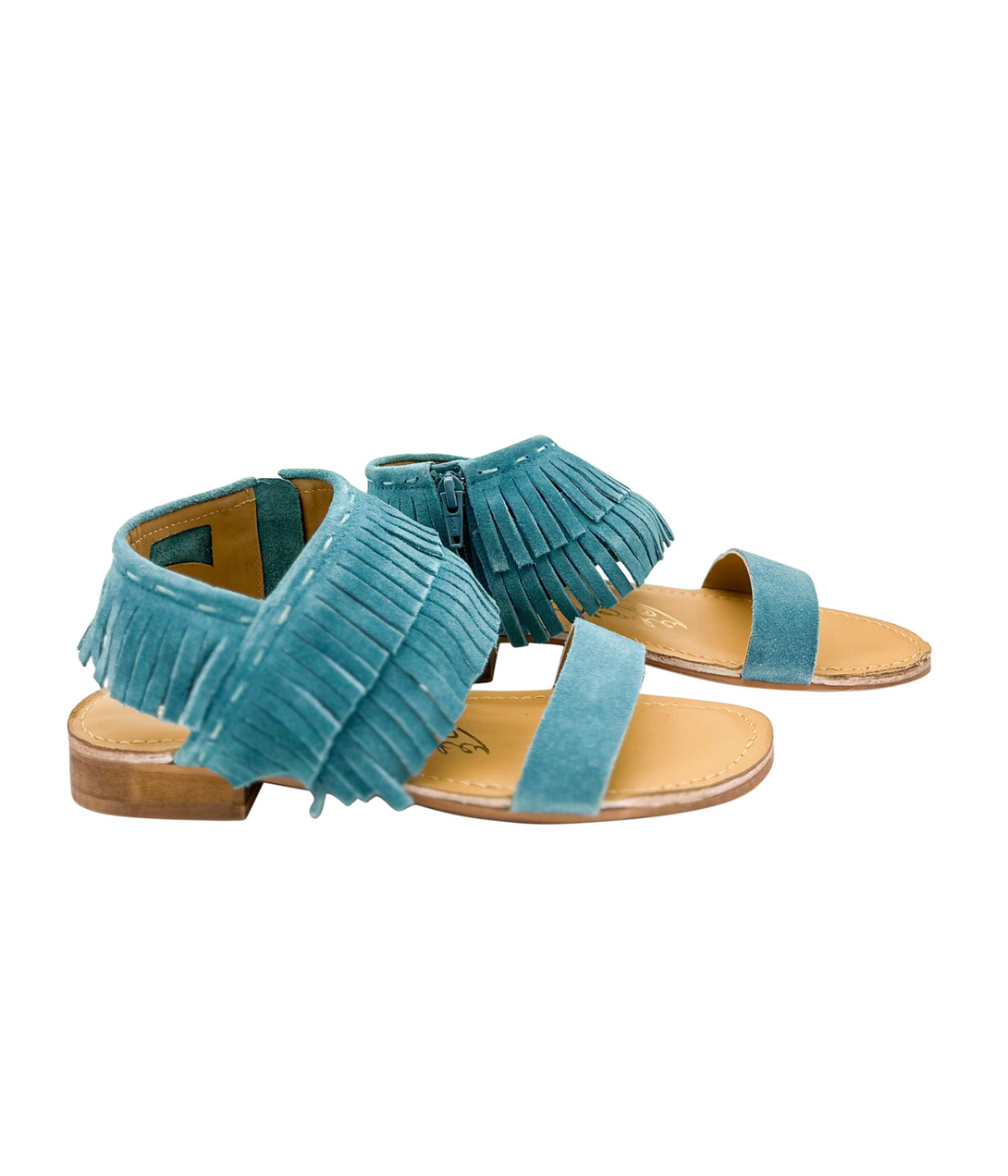 Fringe Star Sandal in Teal - Lavish Fix