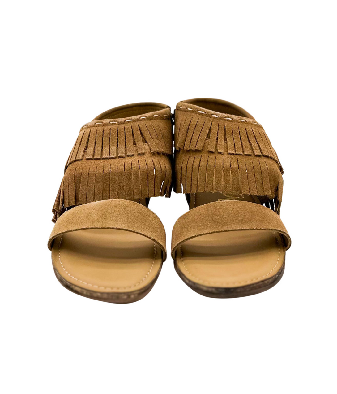 Fringe Star Sandal in Tan - Lavish Fix