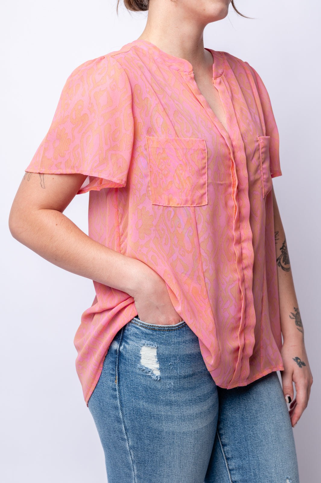 Let Me See You Do It Shawl Neckline Blouse- 6/25/2024 - Lavish Fix