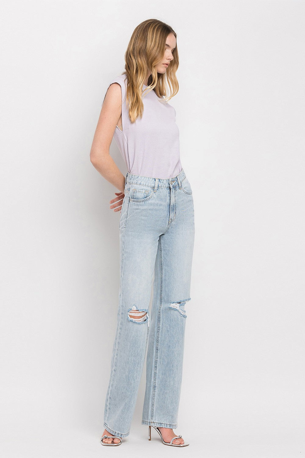 Vervet by Flying Monkey 90'S Vintage Super High Rise Flare Jeans - Lavish Fix