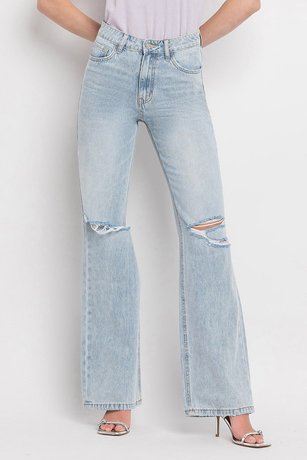 Vervet by Flying Monkey 90'S Vintage Super High Rise Flare Jeans - Lavish Fix