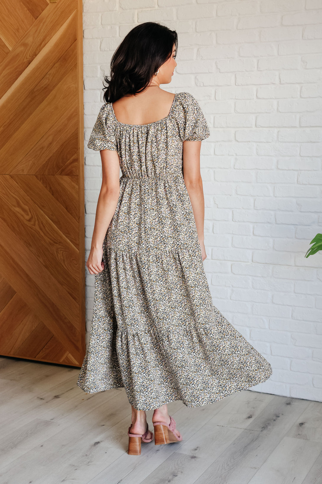 A Moment of Love Balloon Sleeve Dress - Lavish Fix