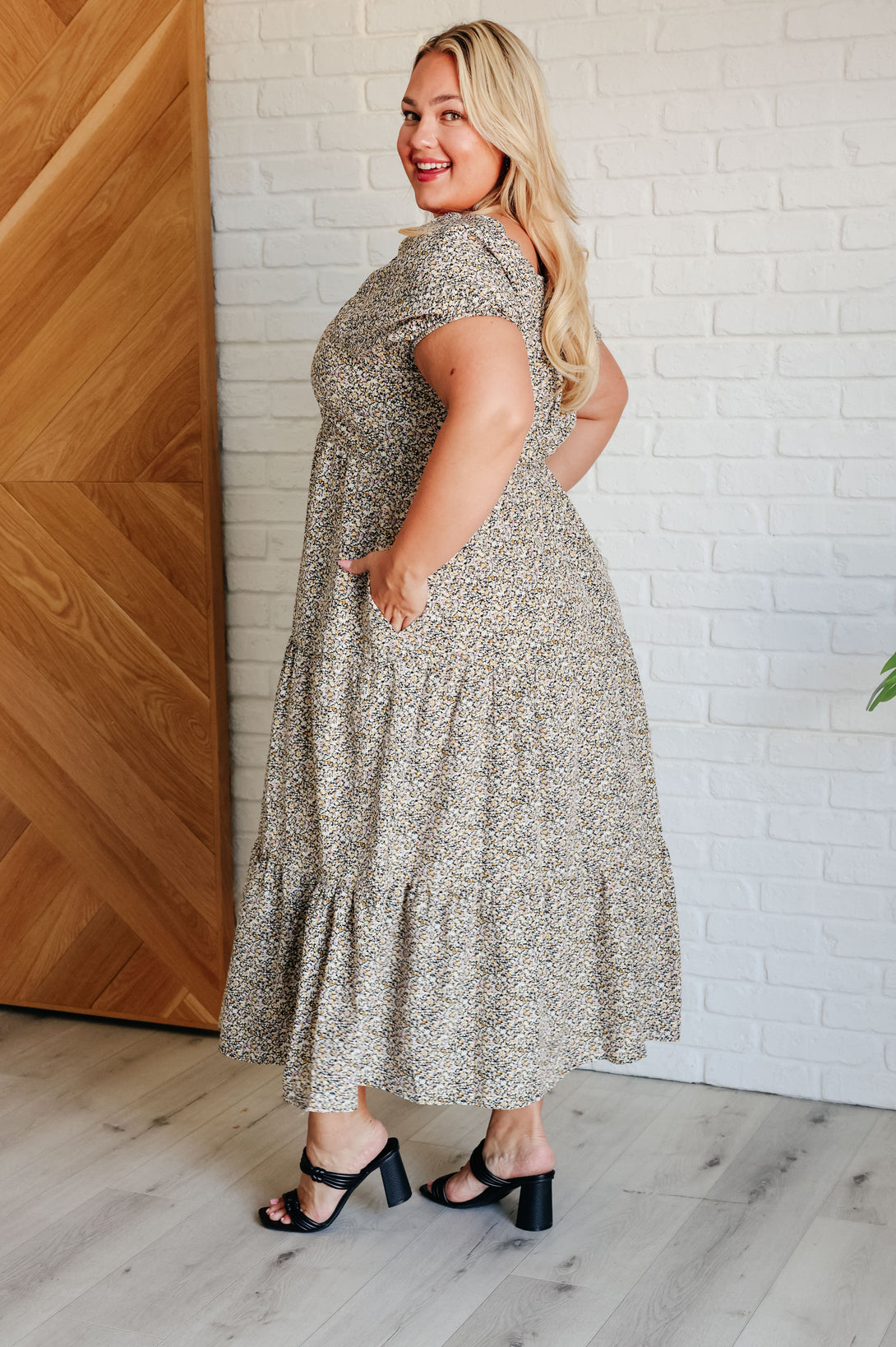 A Moment of Love Balloon Sleeve Dress - Lavish Fix