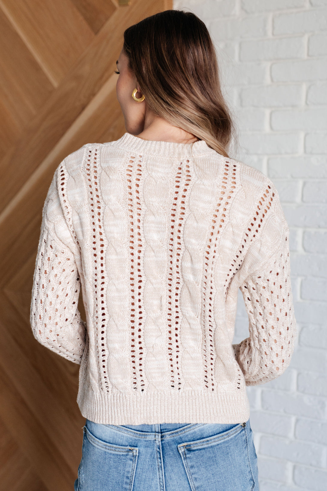 A Note of Thanks Cable Knit Sweater - Lavish Fix