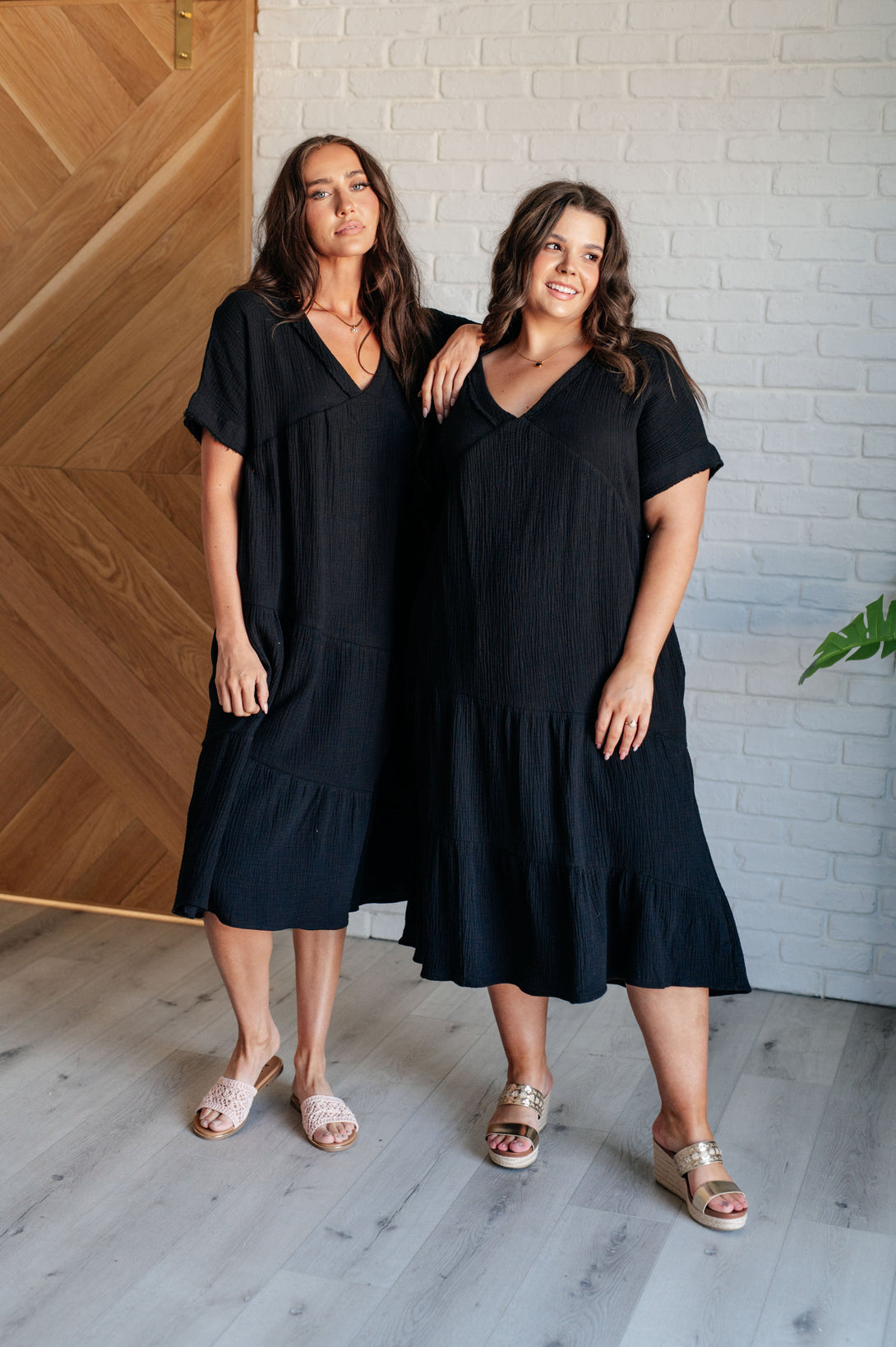 Always Learning Dolman Sleeve Dress in Black - Lavish Fix