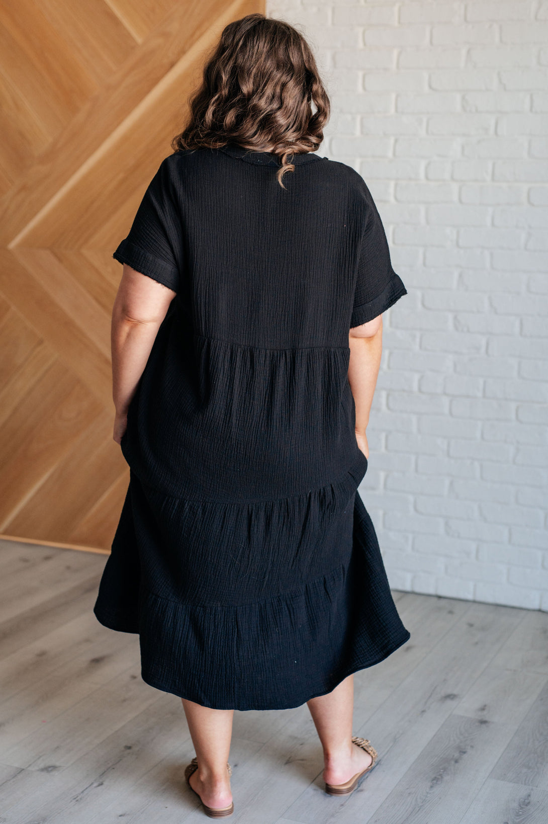 Always Learning Dolman Sleeve Dress in Black - Lavish Fix