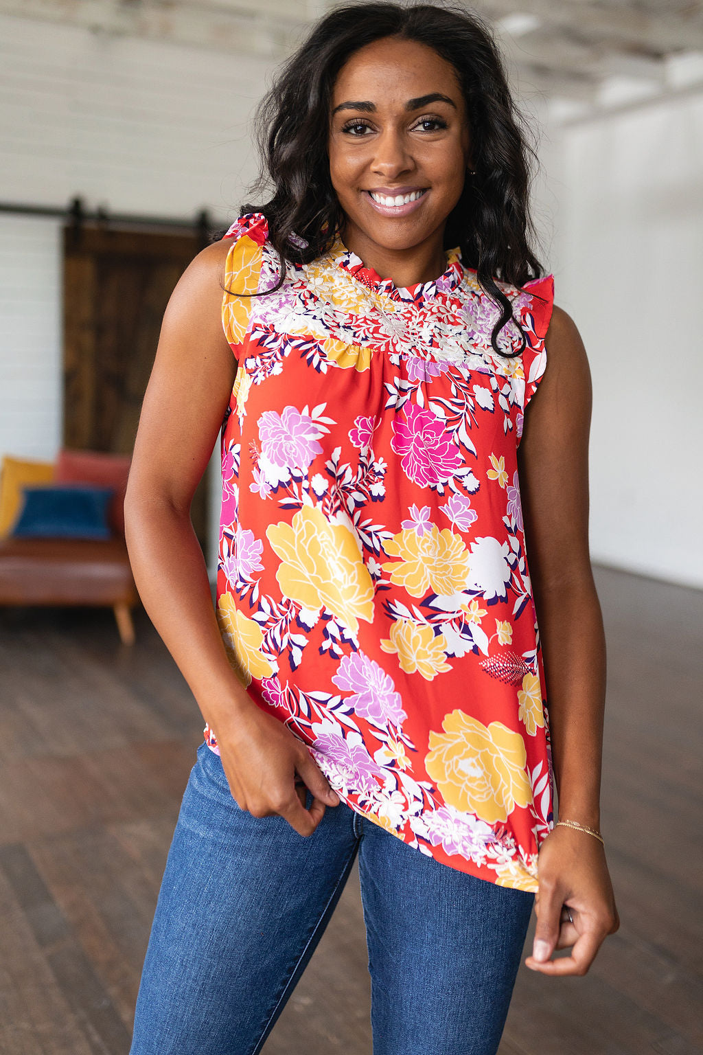 Among The Flowers Floral Top - Lavish Fix