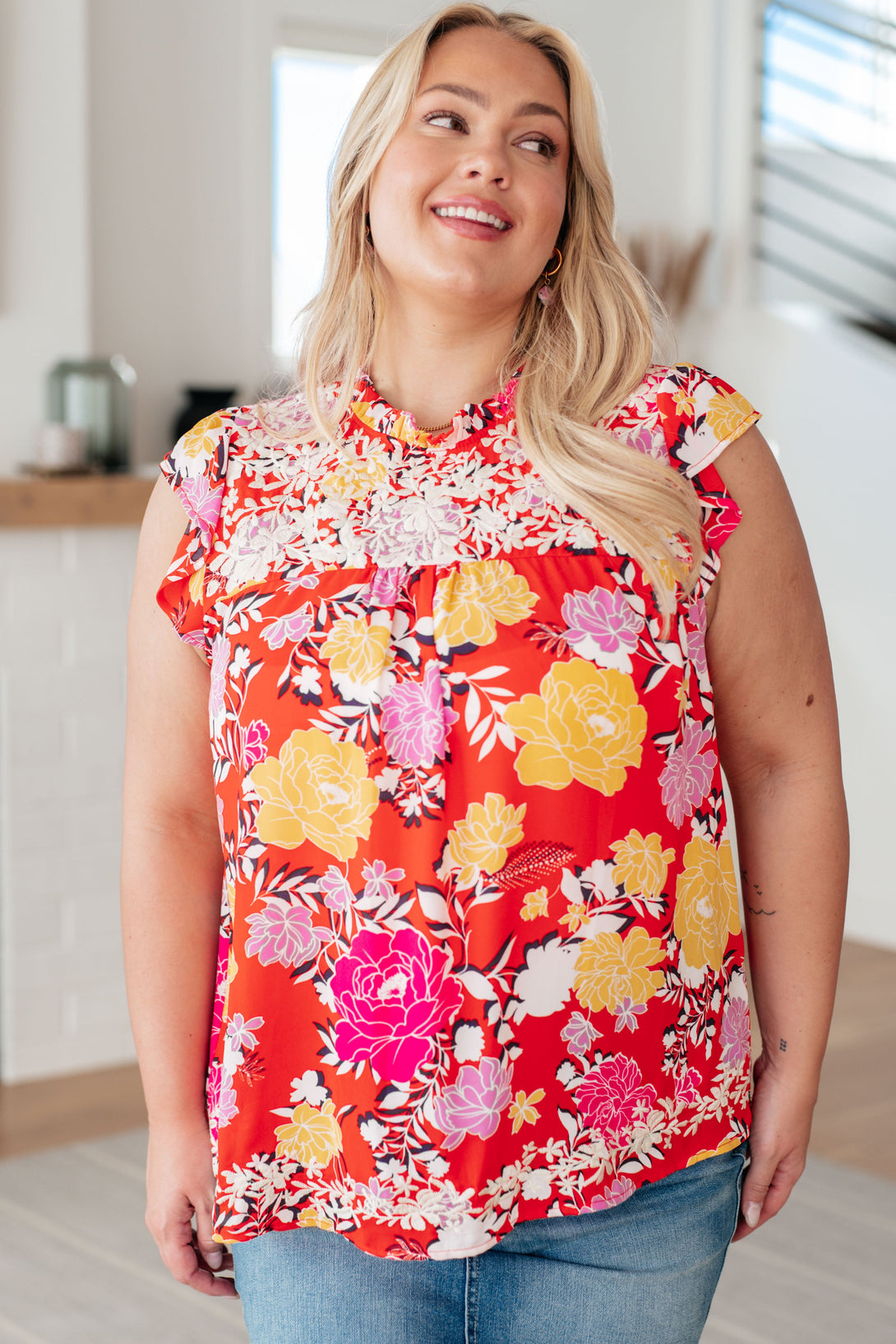 Among The Flowers Floral Top - Lavish Fix