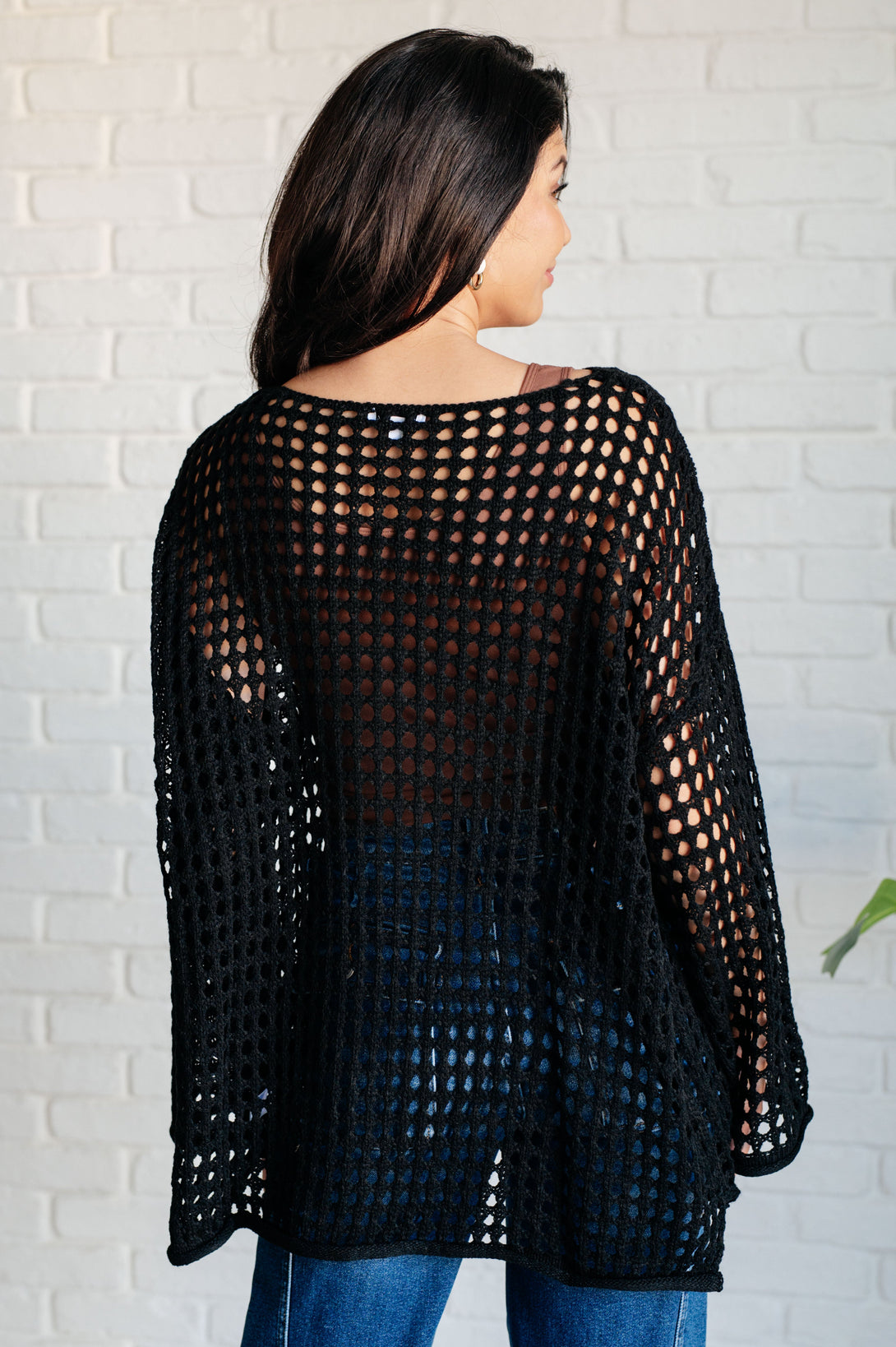 Ask Anyway Fishnet Sweater - Lavish Fix