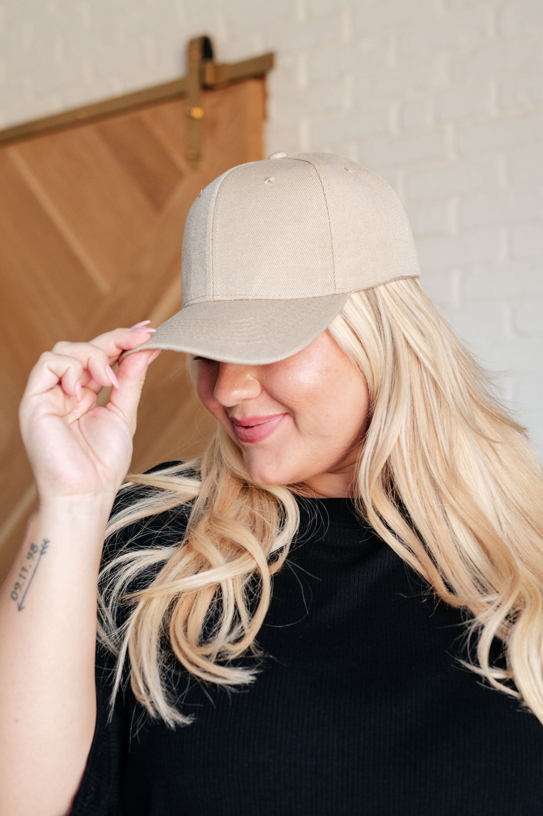 Basic Babe Ball Cap in Khaki - Lavish Fix