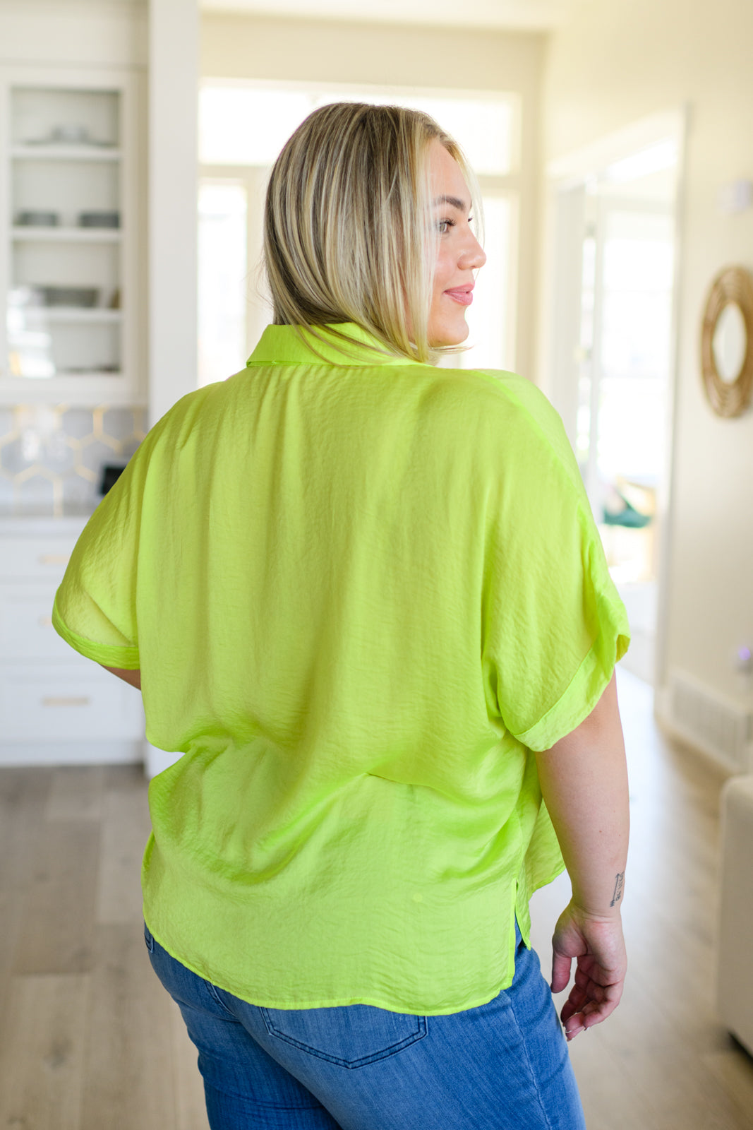 Bright Idea Button Down in Citrus - Lavish Fix