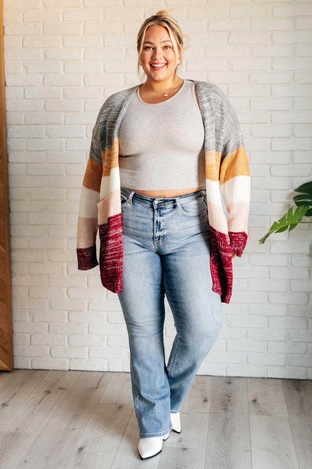 Bring the Warmth Color Block Cardigan - Lavish Fix