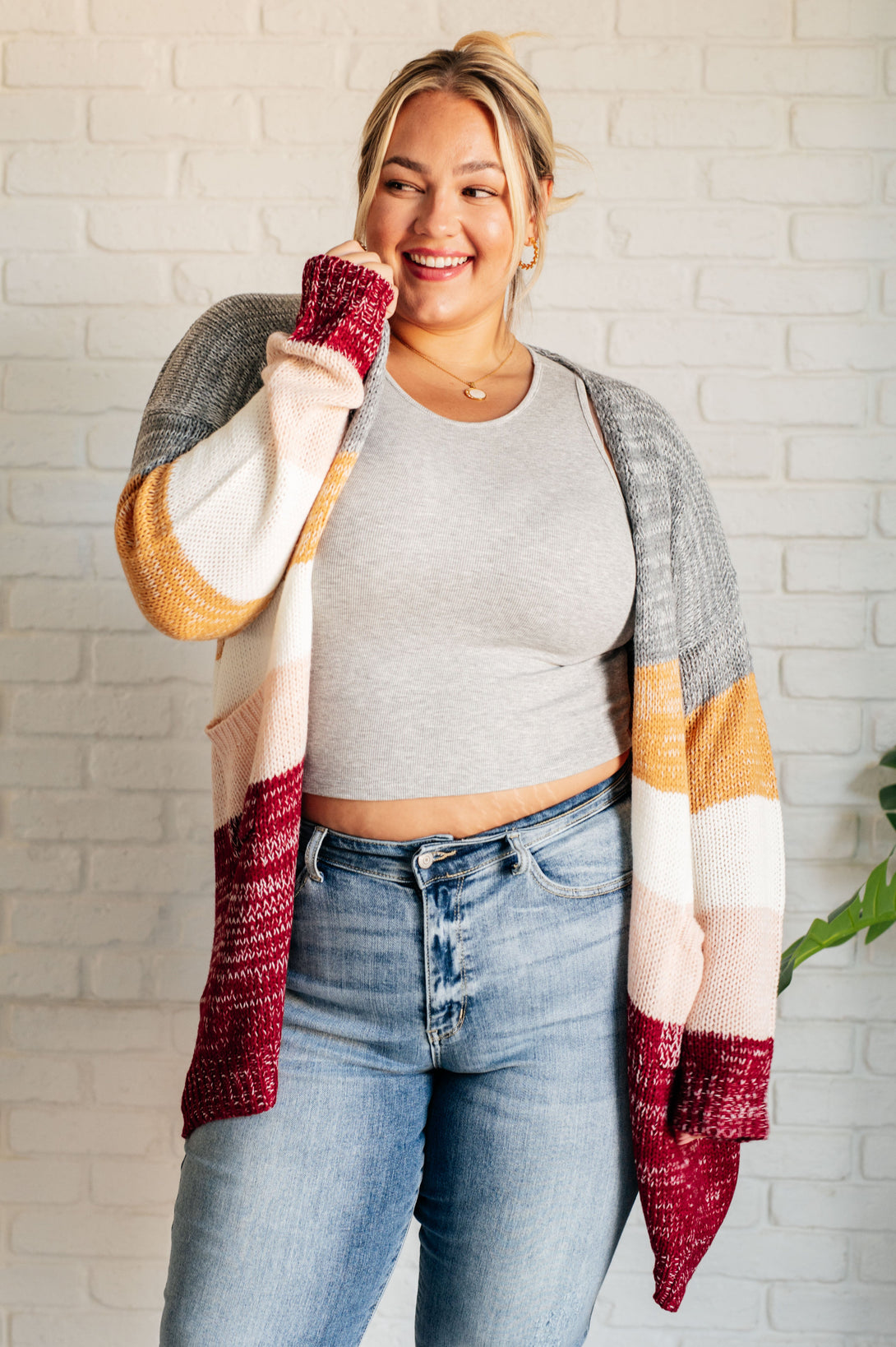 Bring the Warmth Color Block Cardigan - Lavish Fix