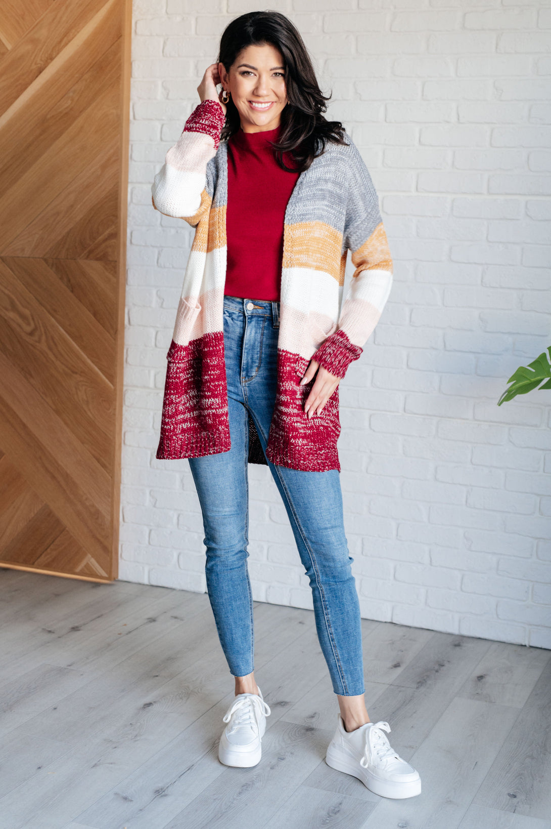 Bring the Warmth Color Block Cardigan - Lavish Fix