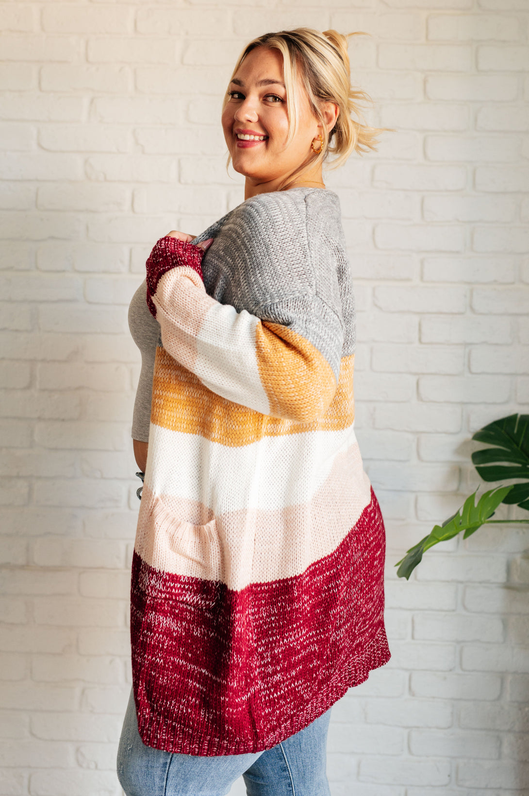 Bring the Warmth Color Block Cardigan - Lavish Fix