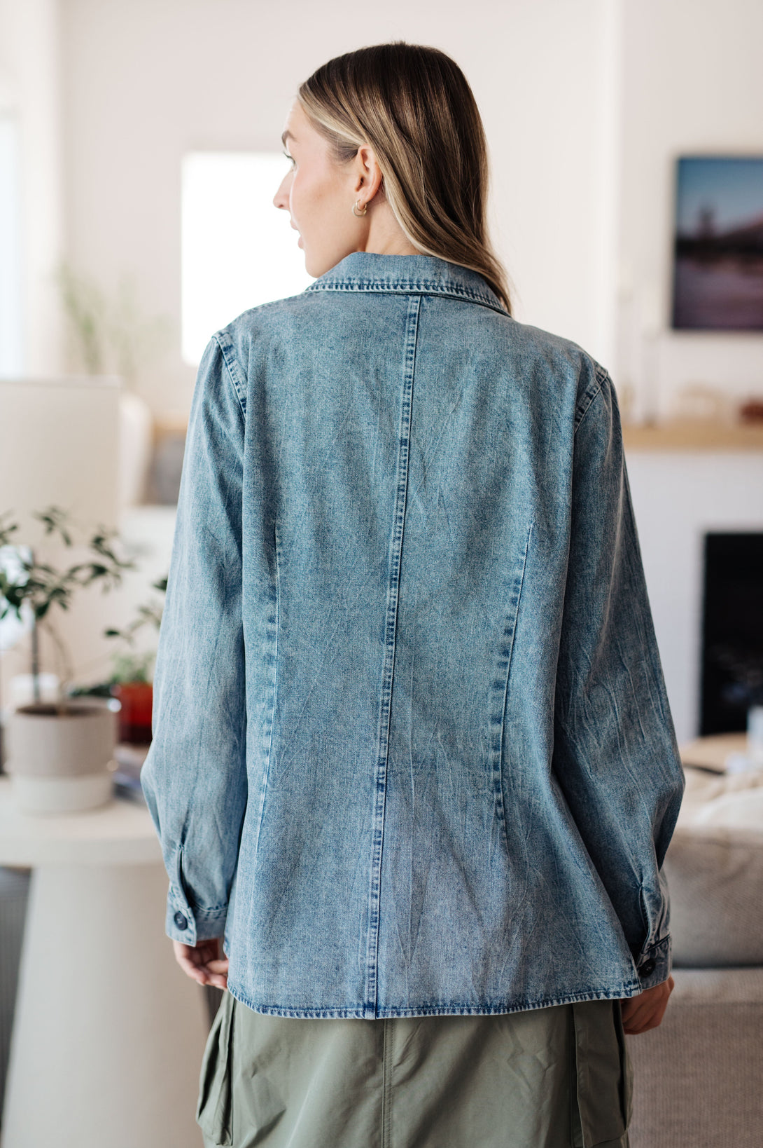 Business Brunch Denim Blazer - Lavish Fix