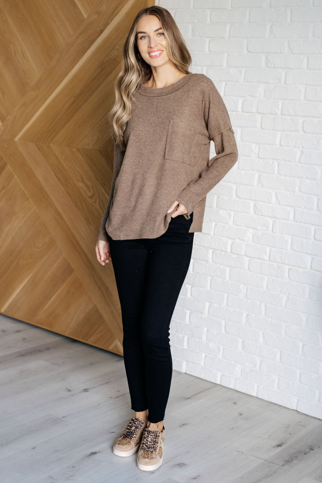 Casual Tuesday Ribbed Knit Sweater in Mocha - Lavish Fix