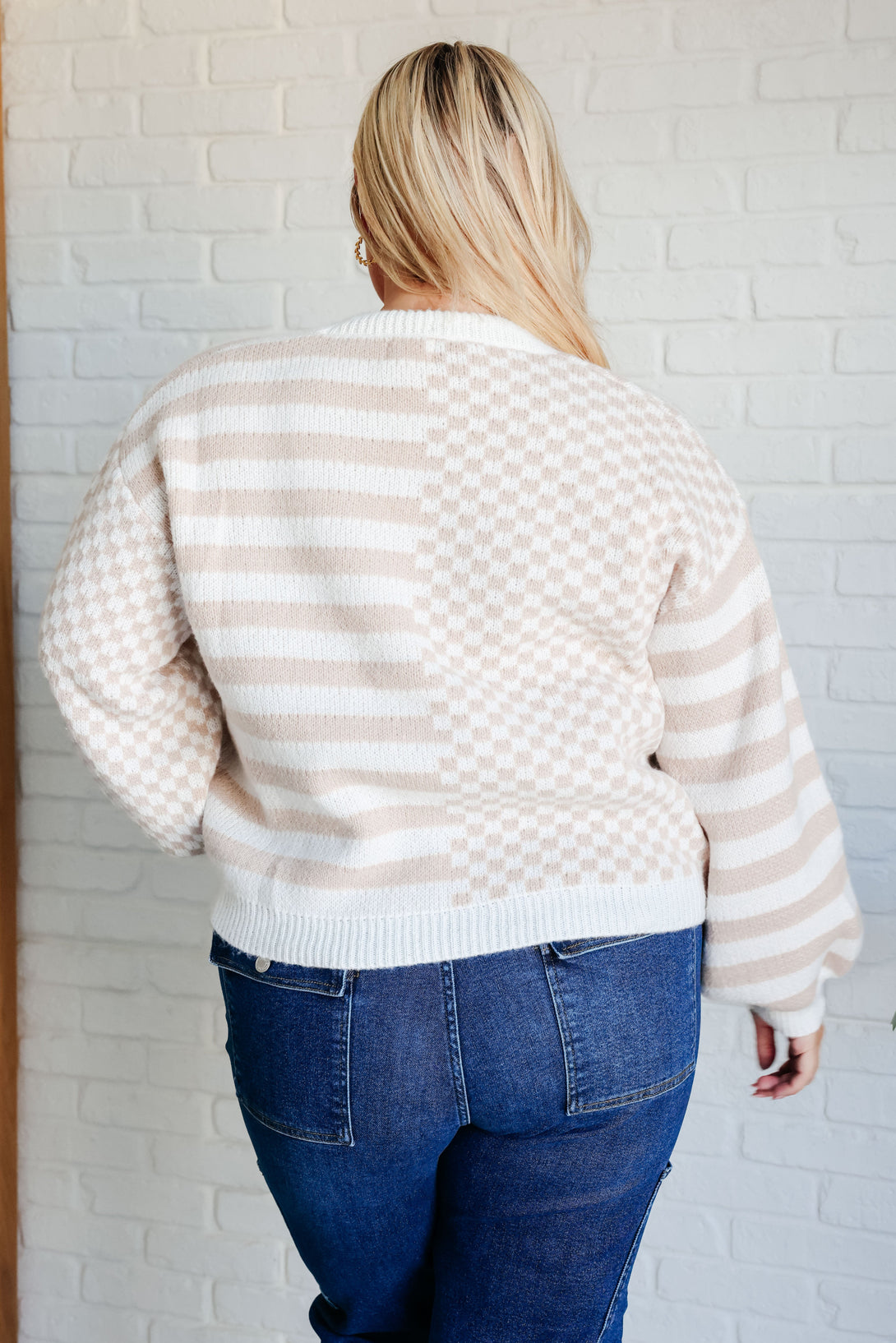 Check That Line Cardigan - Lavish Fix