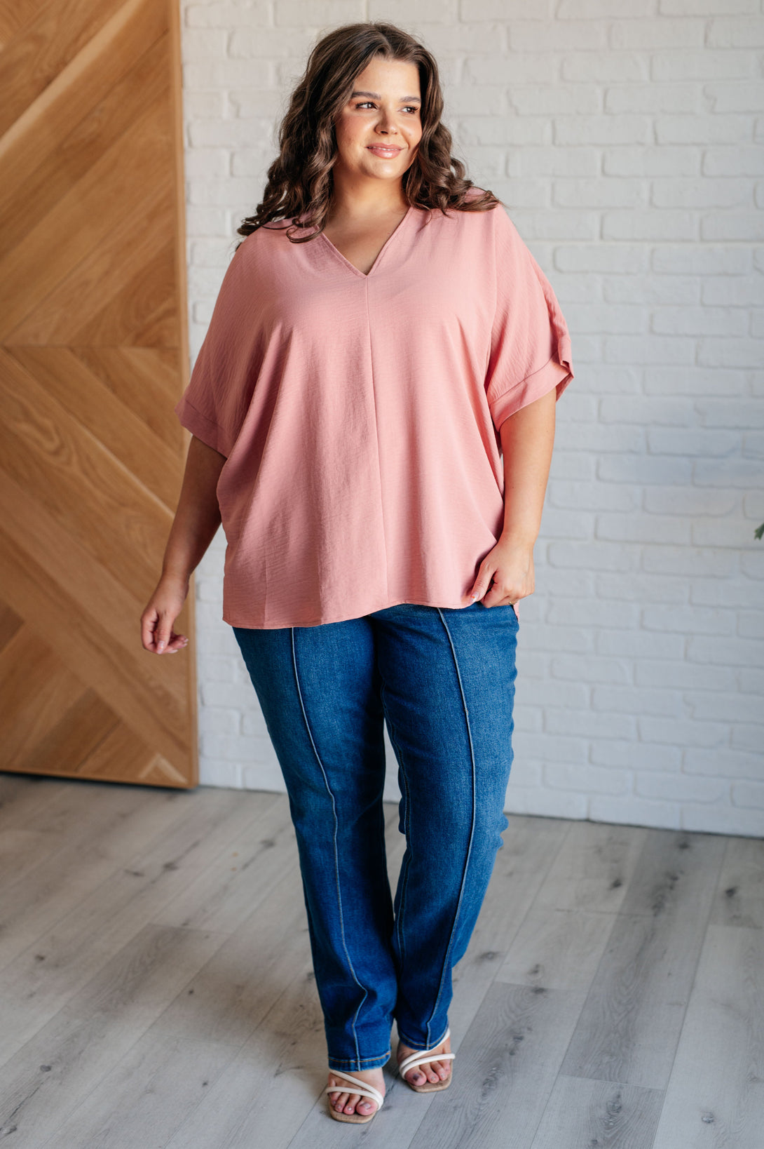 Contrary to Popular Belief V-Neck Blouse - Lavish Fix