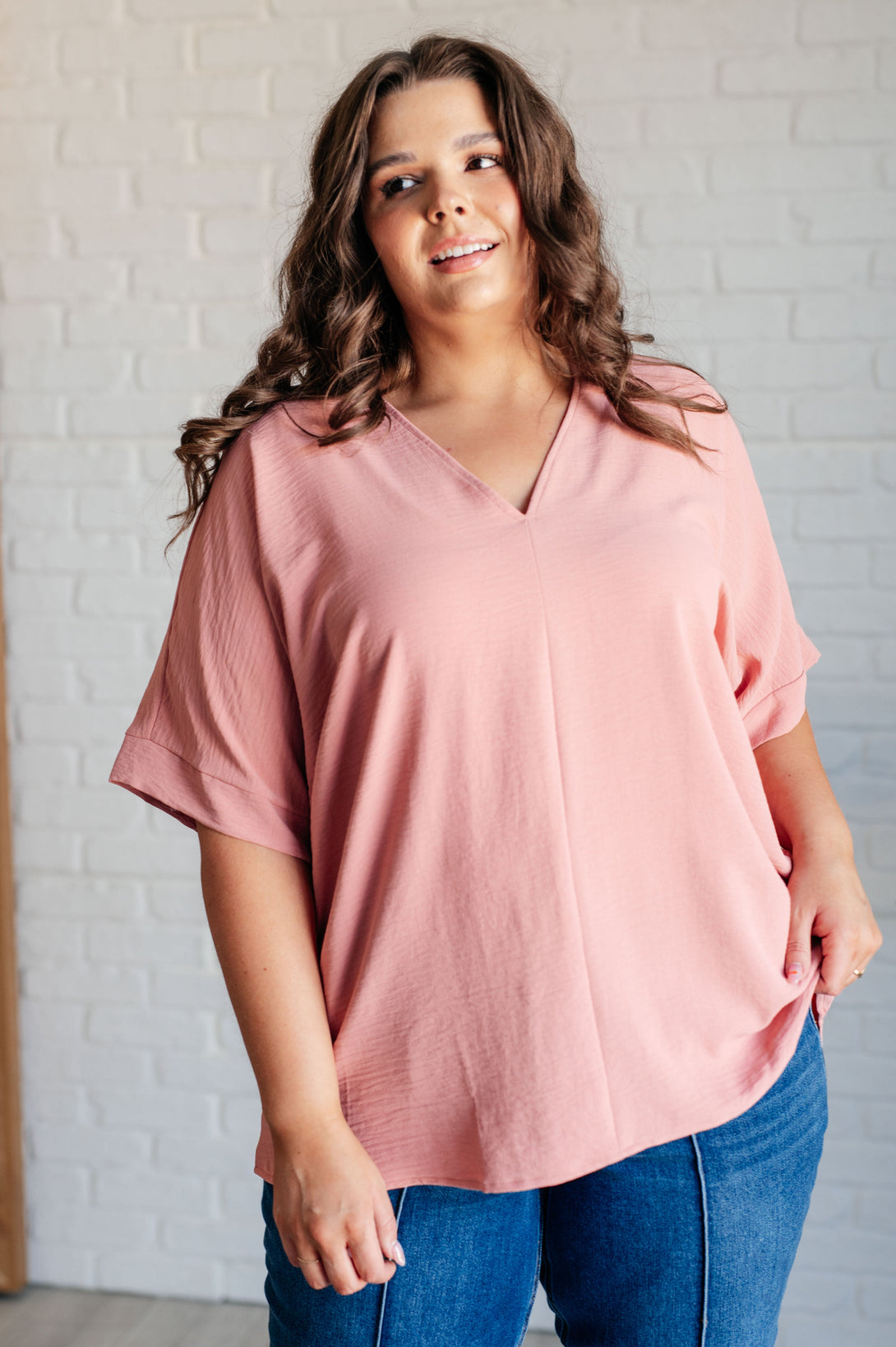 Contrary to Popular Belief V-Neck Blouse - Lavish Fix