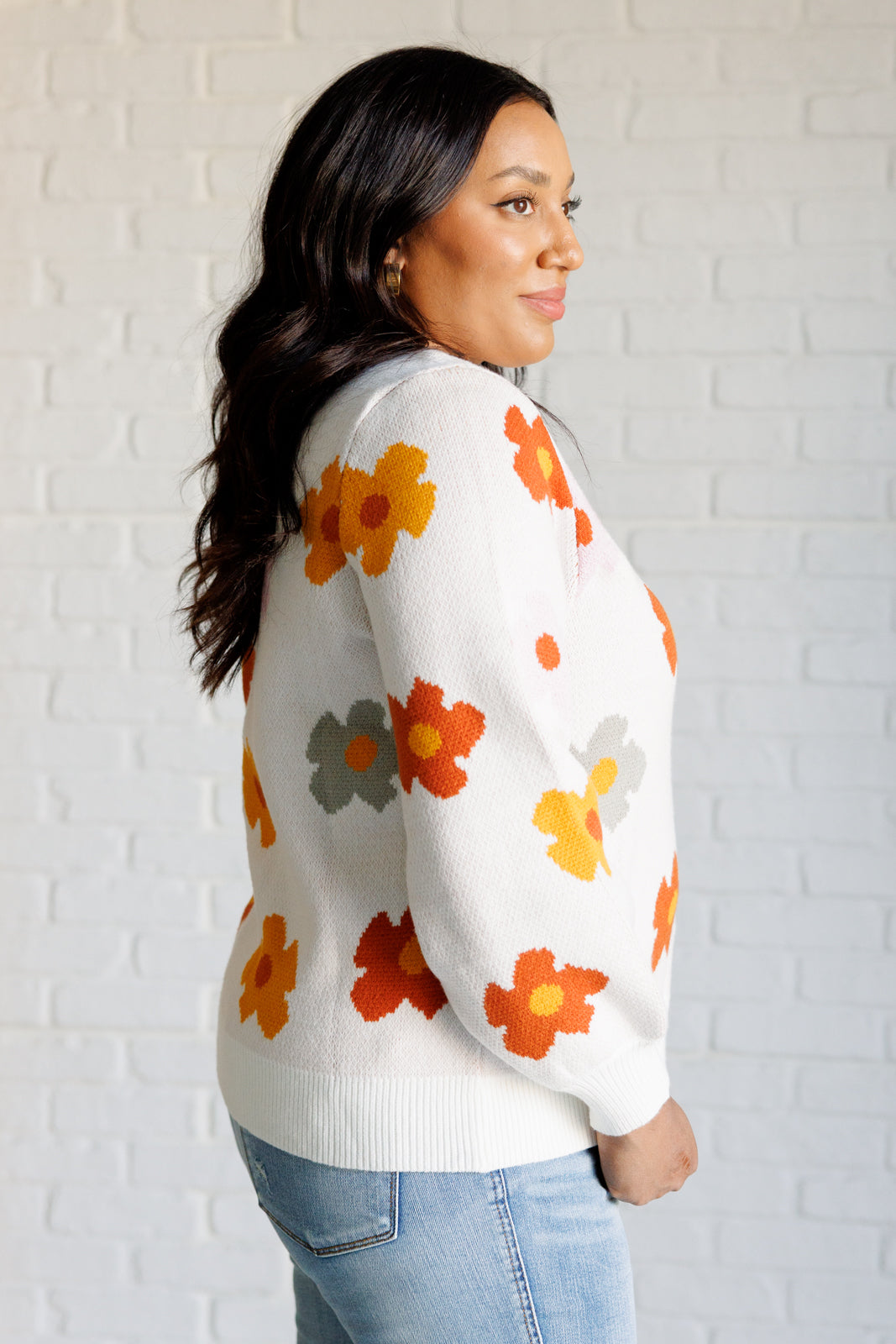 Falling Flowers Floral Sweater - Lavish Fix