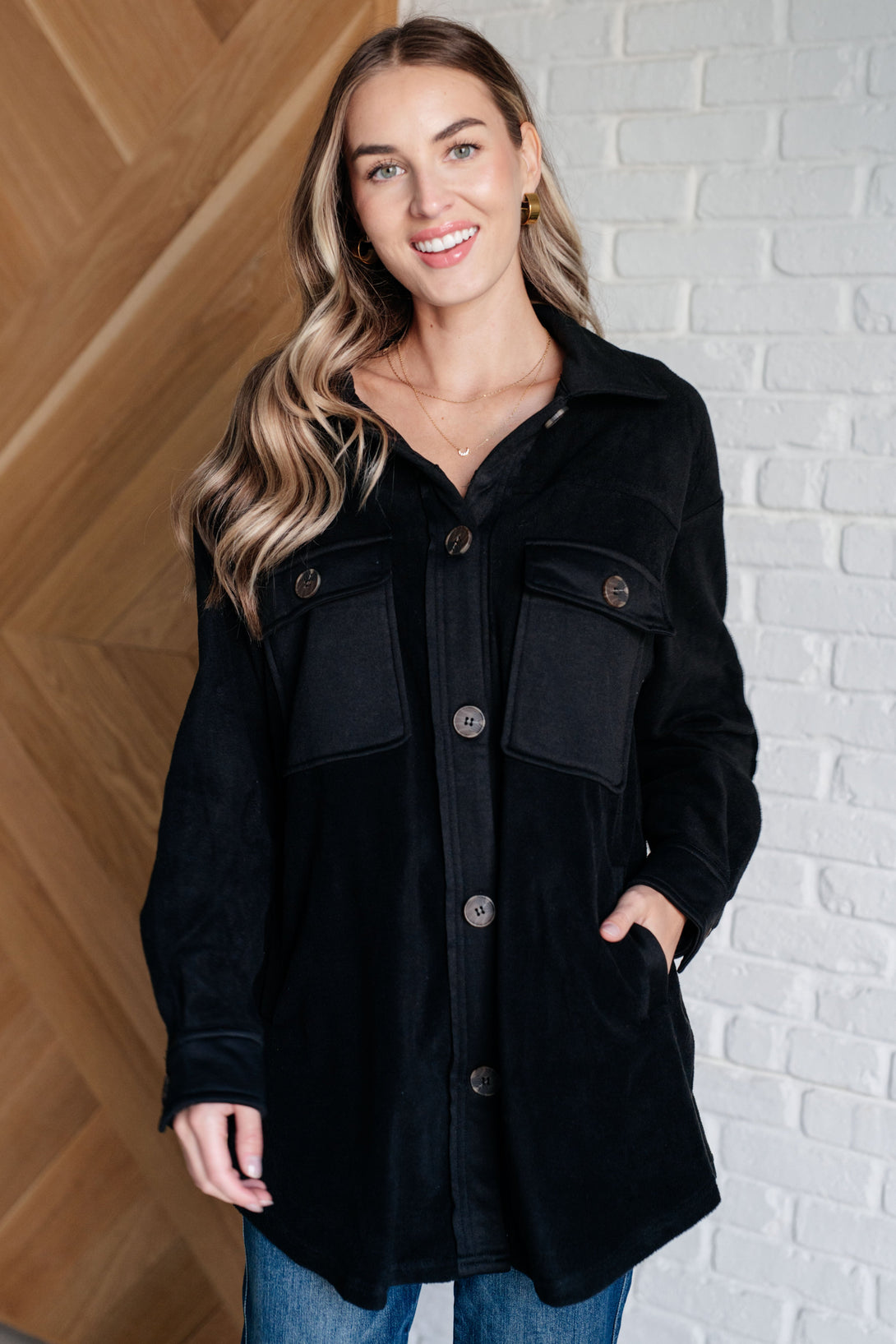 Fantastic in Fleece Jacket in Black - Lavish Fix