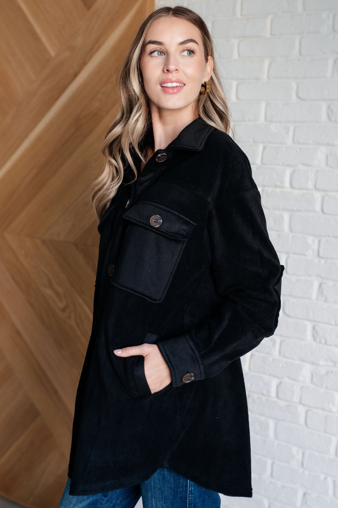 Fantastic in Fleece Jacket in Black - Lavish Fix