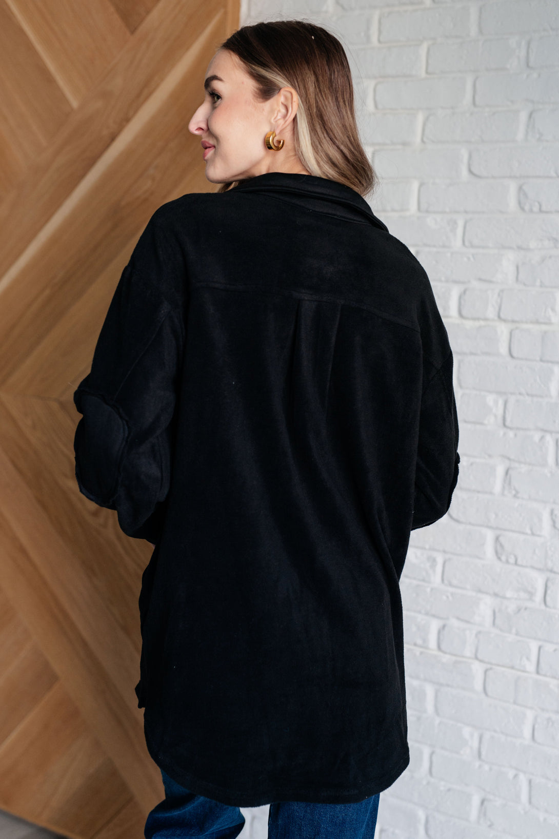 Fantastic in Fleece Jacket in Black - Lavish Fix