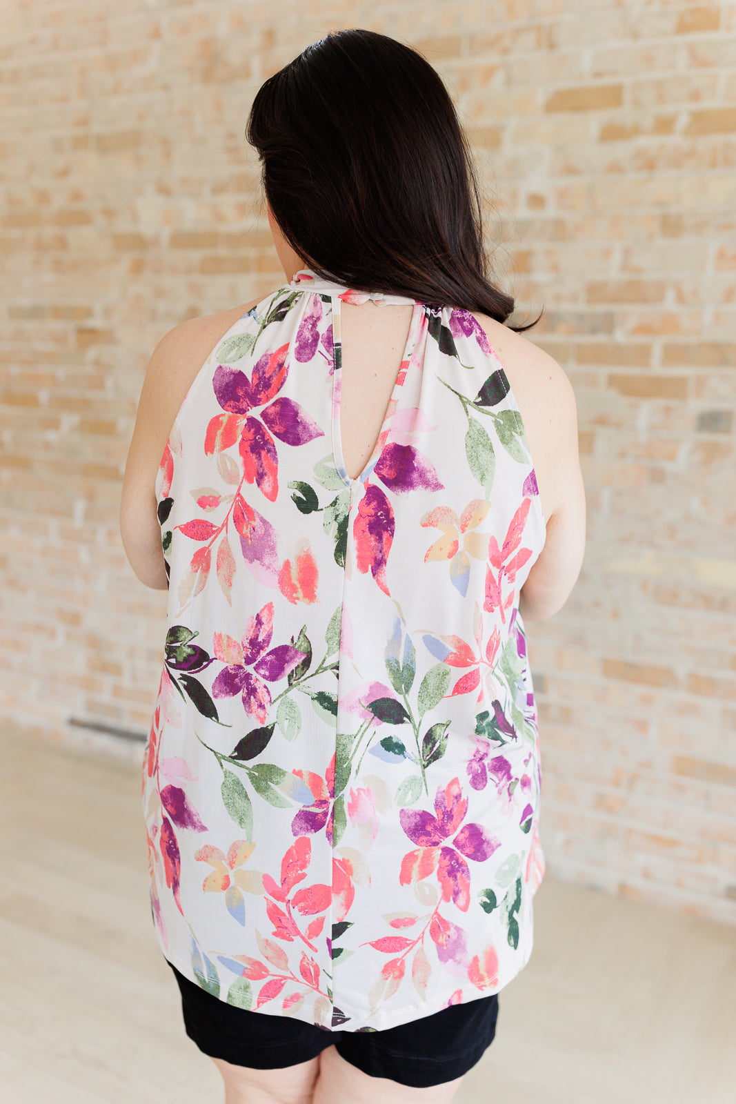 Feeling Lovely Floral Halter Blouse - Lavish Fix