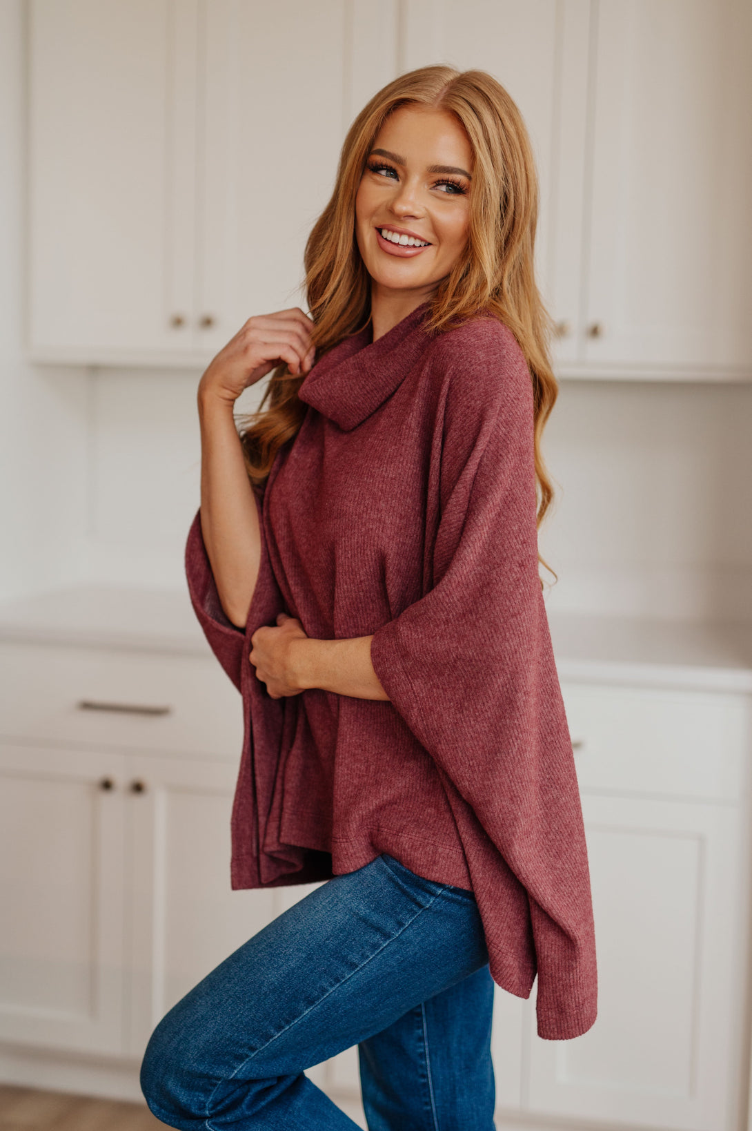 Forgive Me Cowl Neck Poncho - Lavish Fix