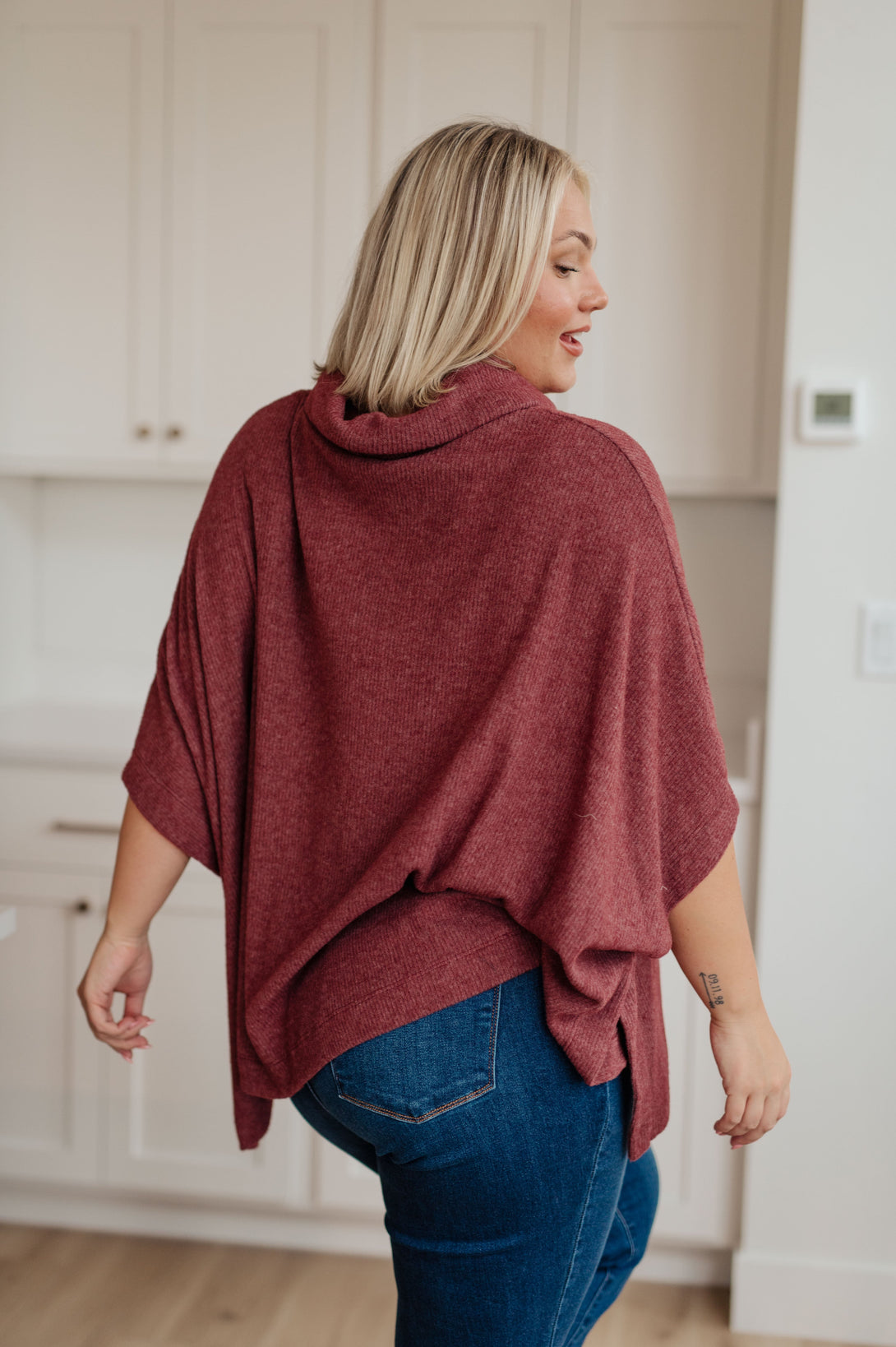 Forgive Me Cowl Neck Poncho - Lavish Fix