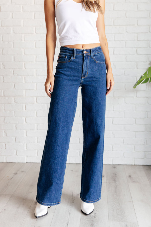 Hazel High Rise Vintage Wide Leg Jeans - Lavish Fix