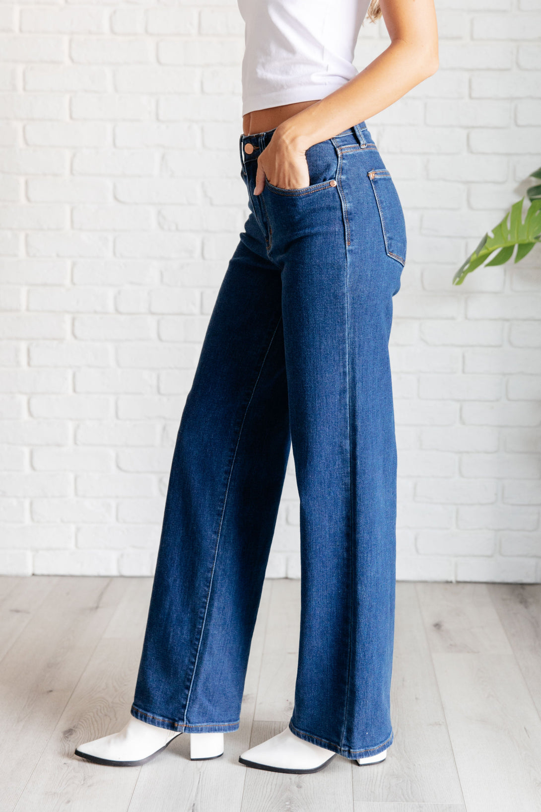 Hazel High Rise Vintage Wide Leg Jeans - Lavish Fix