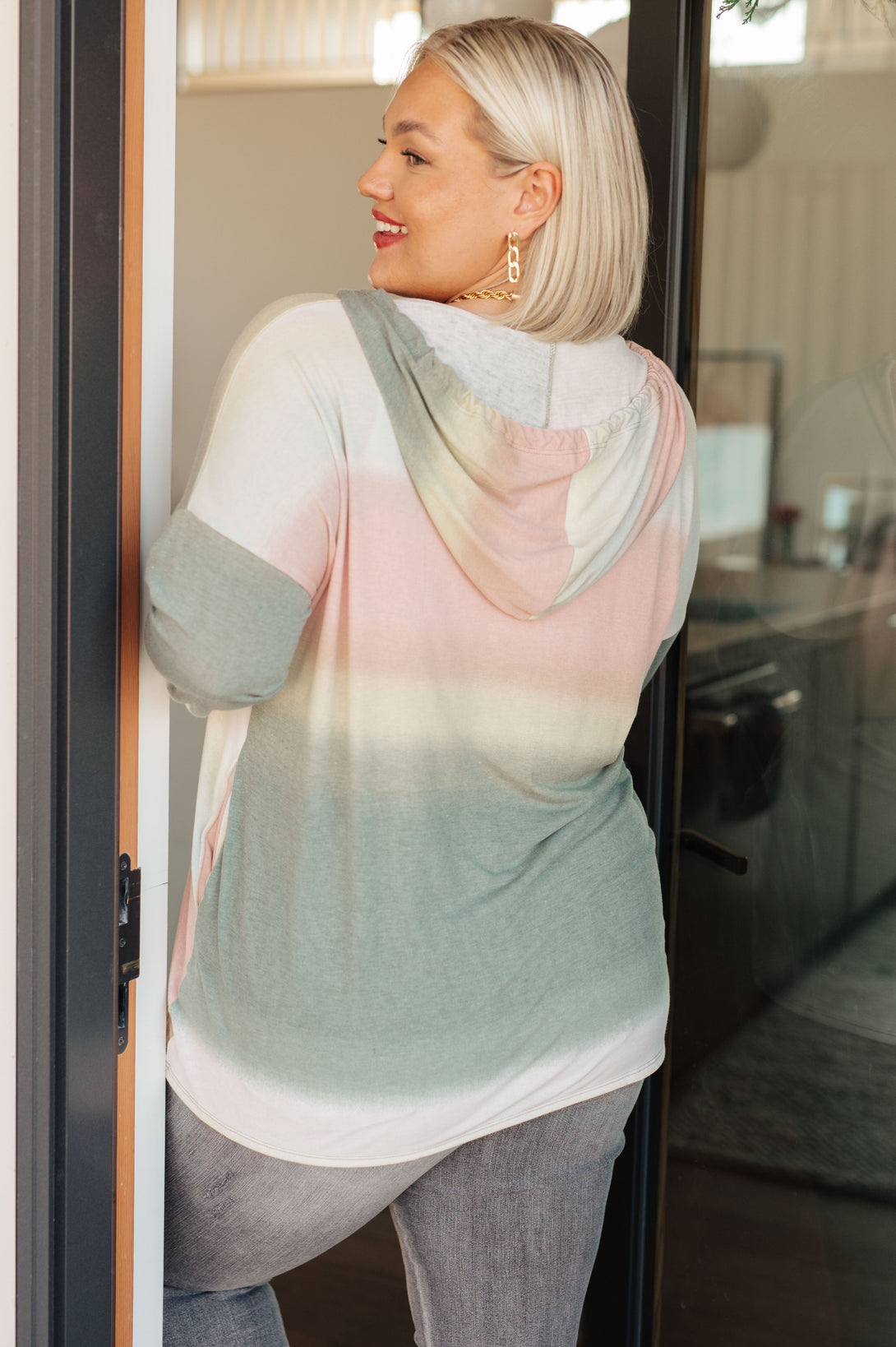 Hazy Horizon Ombre Hoodie - Lavish Fix