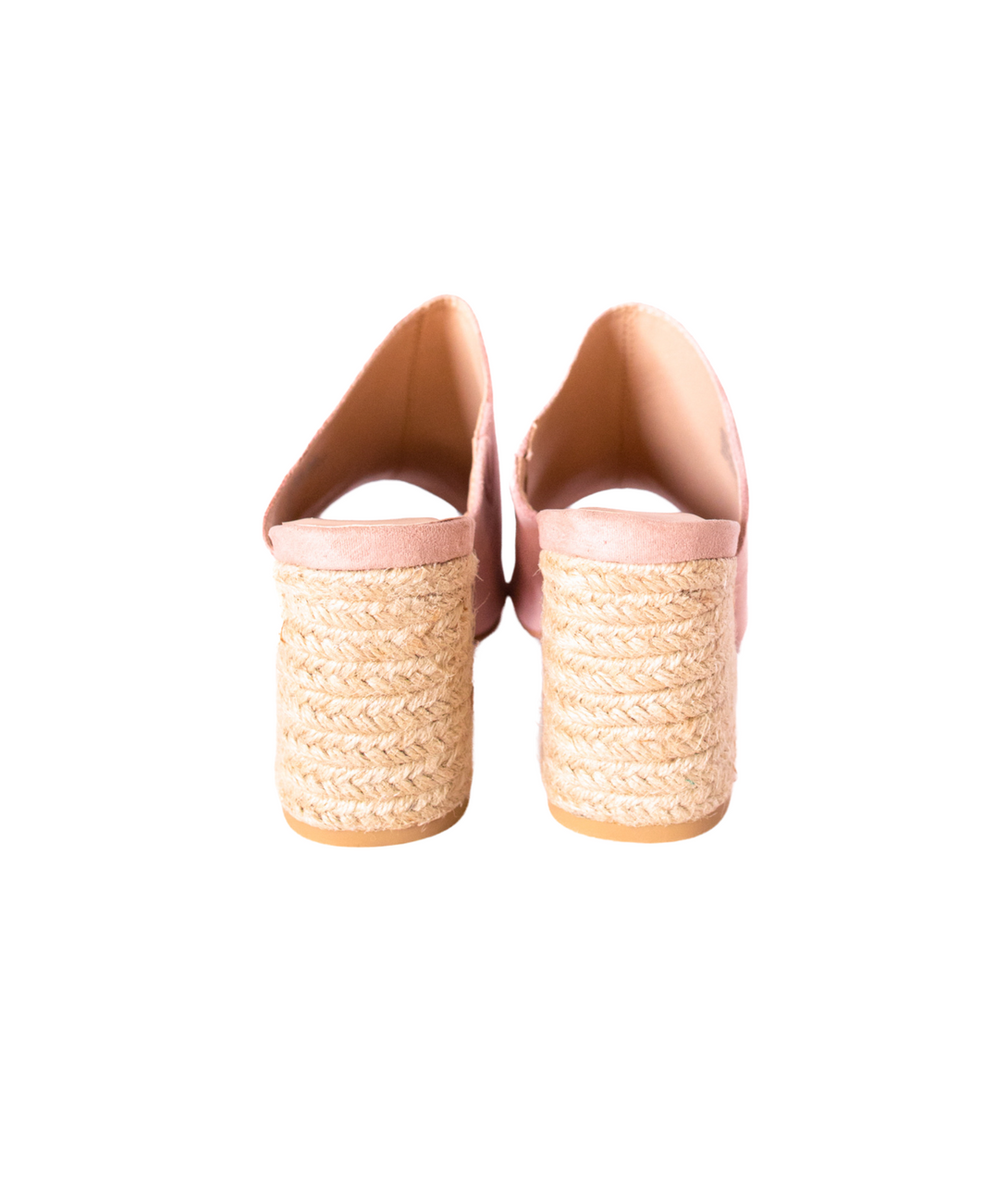 Helena Heeled Sandal in Blush Suede - Lavish Fix