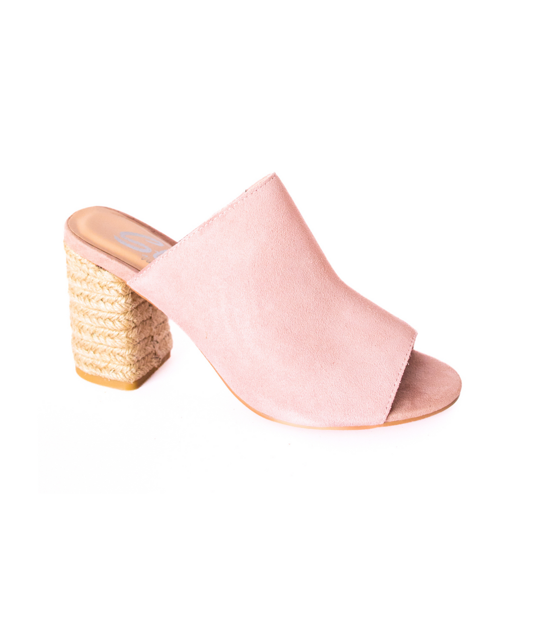 Helena Heeled Sandal in Blush Suede - Lavish Fix