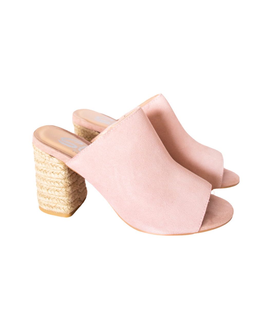 Helena Heeled Sandal in Blush Suede - Lavish Fix