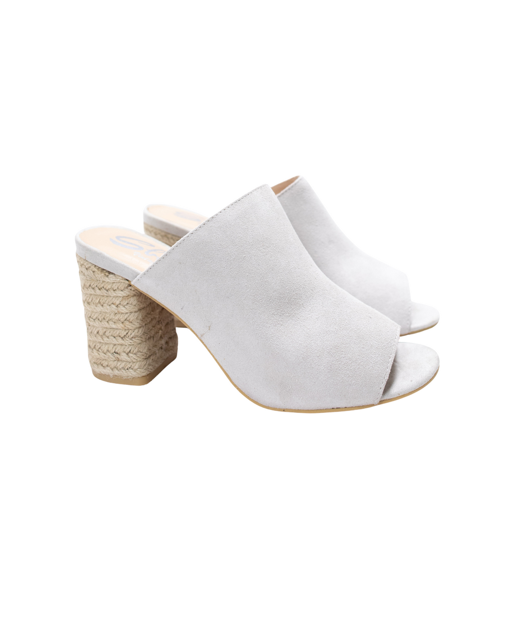 Helena Heeled Sandal in Ice Suede - Lavish Fix