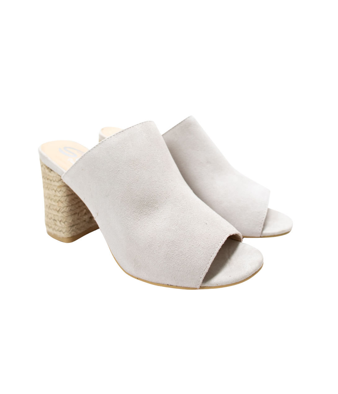 Helena Heeled Sandal in Ice Suede - Lavish Fix