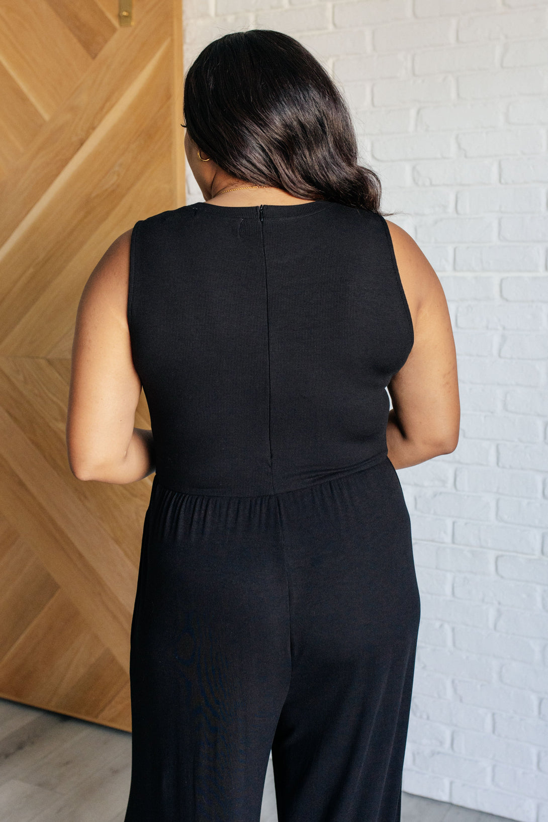 Hilary Wide Leg Jumpsuit in Black - Lavish Fix