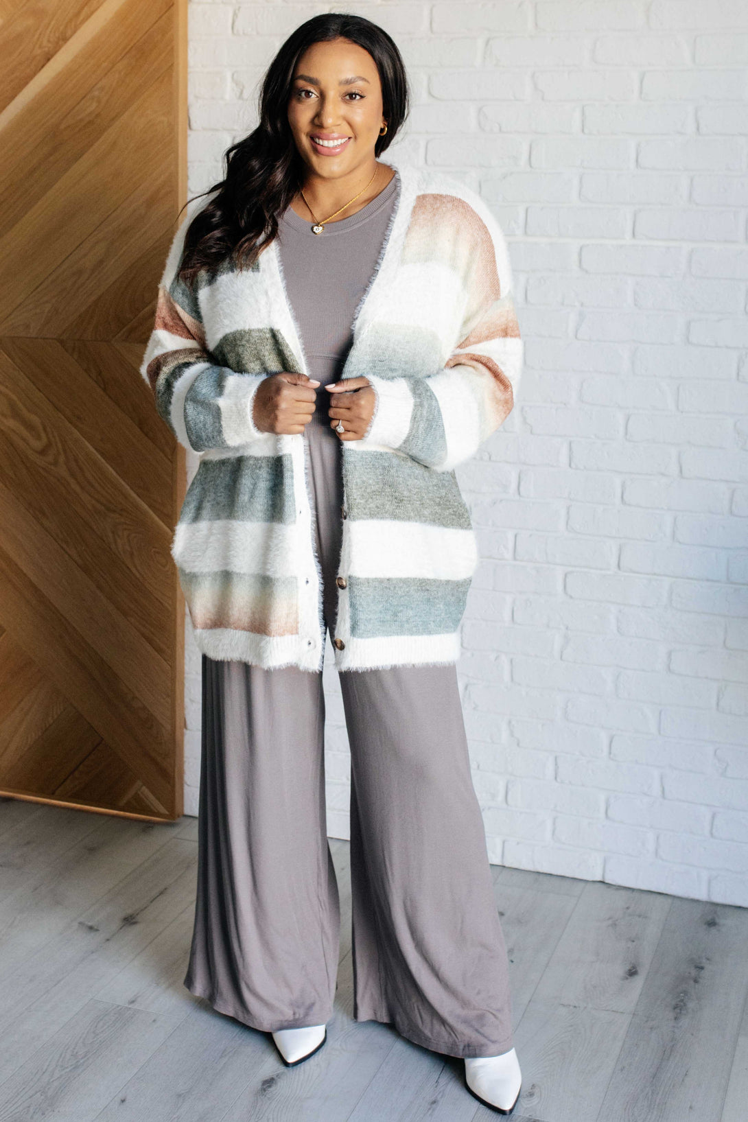 Ombre Feelings Striped Cardigan - Lavish Fix