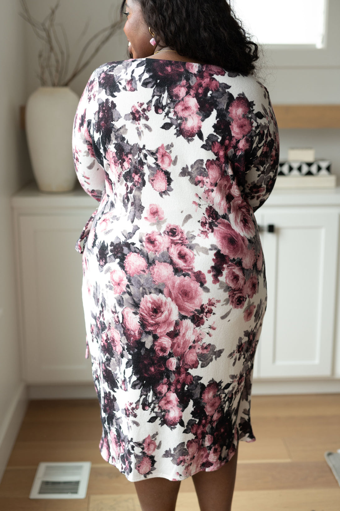 Honey Do I Ever Faux Wrap Dress in White Floral - Lavish Fix