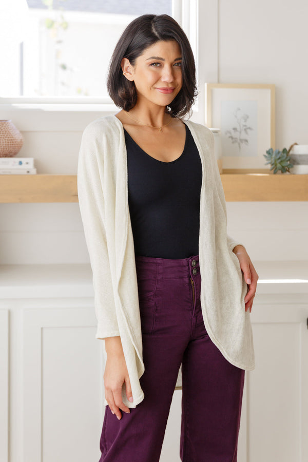 How's It Going Open Front Cardigan - Lavish Fix