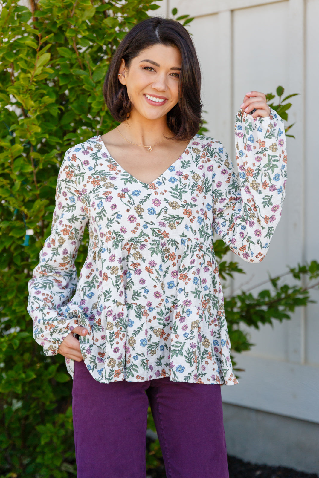 I Think I Can V-Neck Floral Top - Lavish Fix