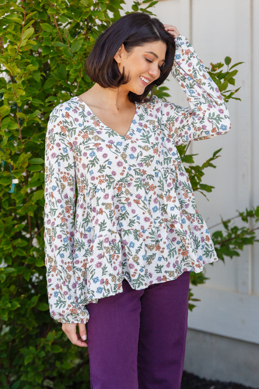 I Think I Can V-Neck Floral Top - Lavish Fix