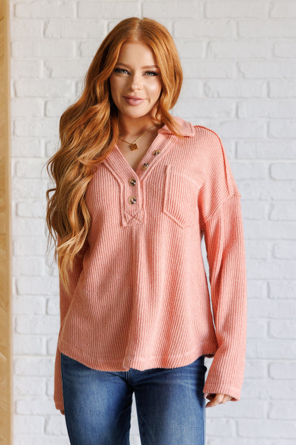 If You Want Forever Ribbed Knit Pullover - Lavish Fix