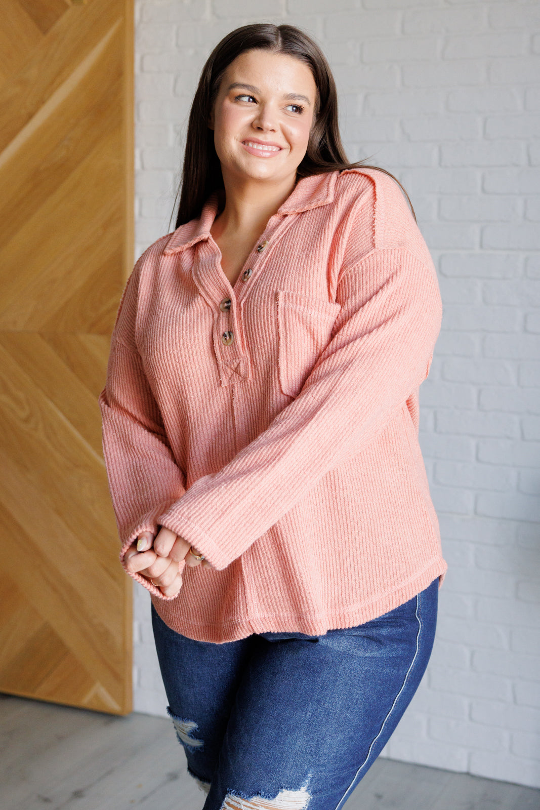 If You Want Forever Ribbed Knit Pullover - Lavish Fix