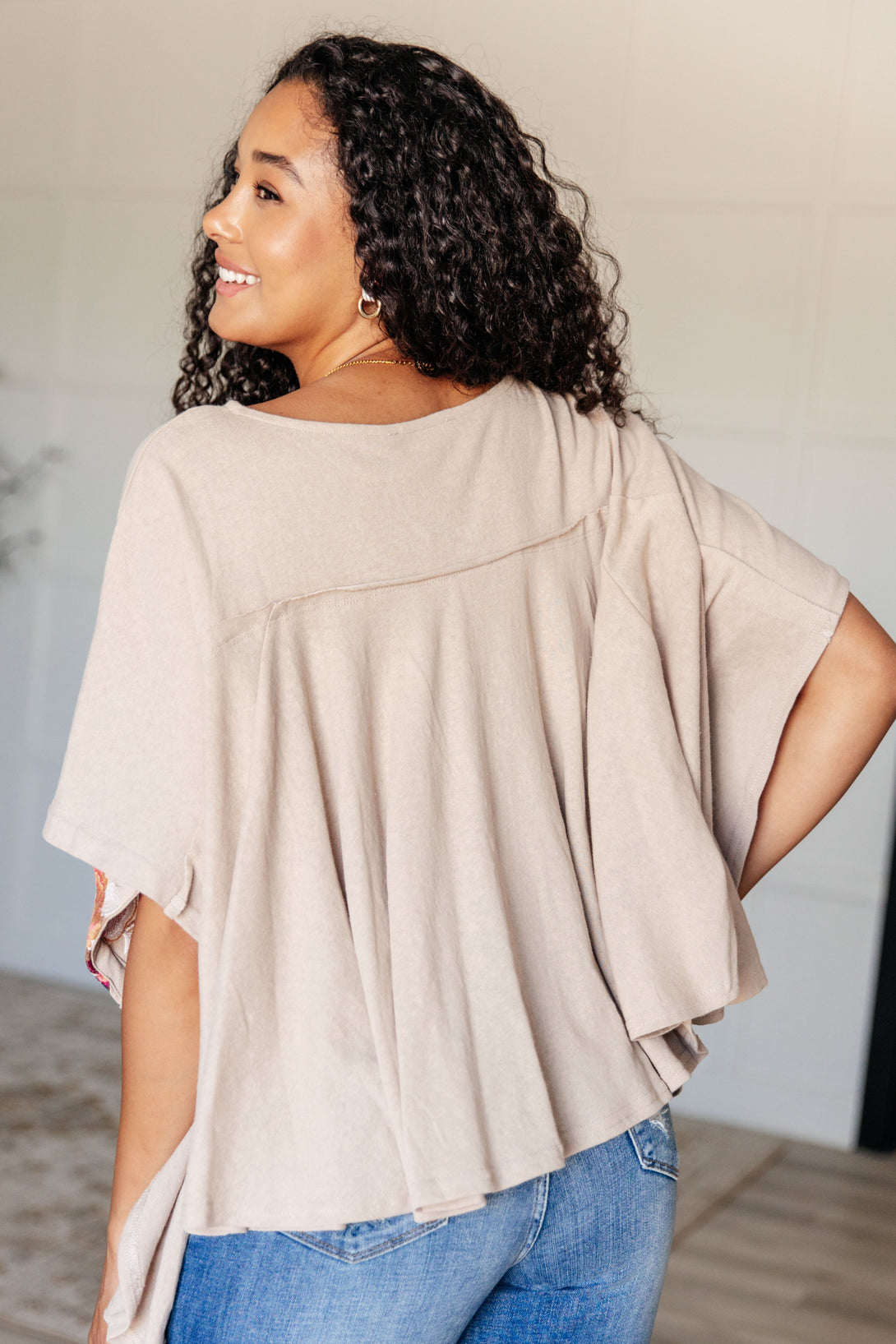 Isabel Embroidered Tunic in Mocha - Lavish Fix