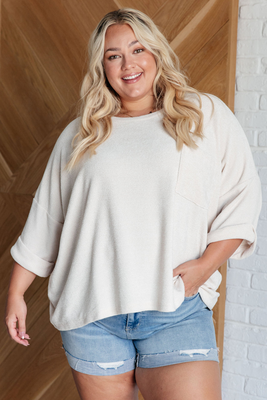 Ivory Thoughts Chenille Blouse - Lavish Fix