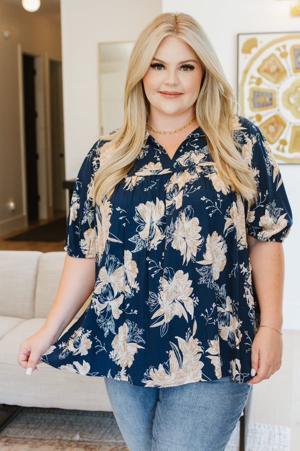 Just Coasting Floral Blouse - Lavish Fix